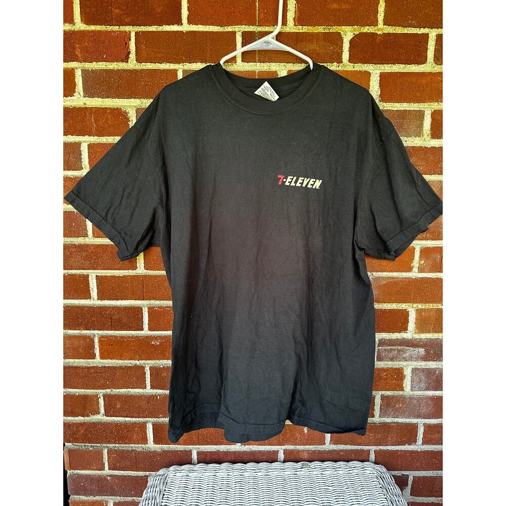 7-Eleven Snack Of The Day Fishing Graphic T Shirt Black XL